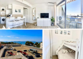 Superbe rooftop vue mer Port Santa Lucia 5 pers